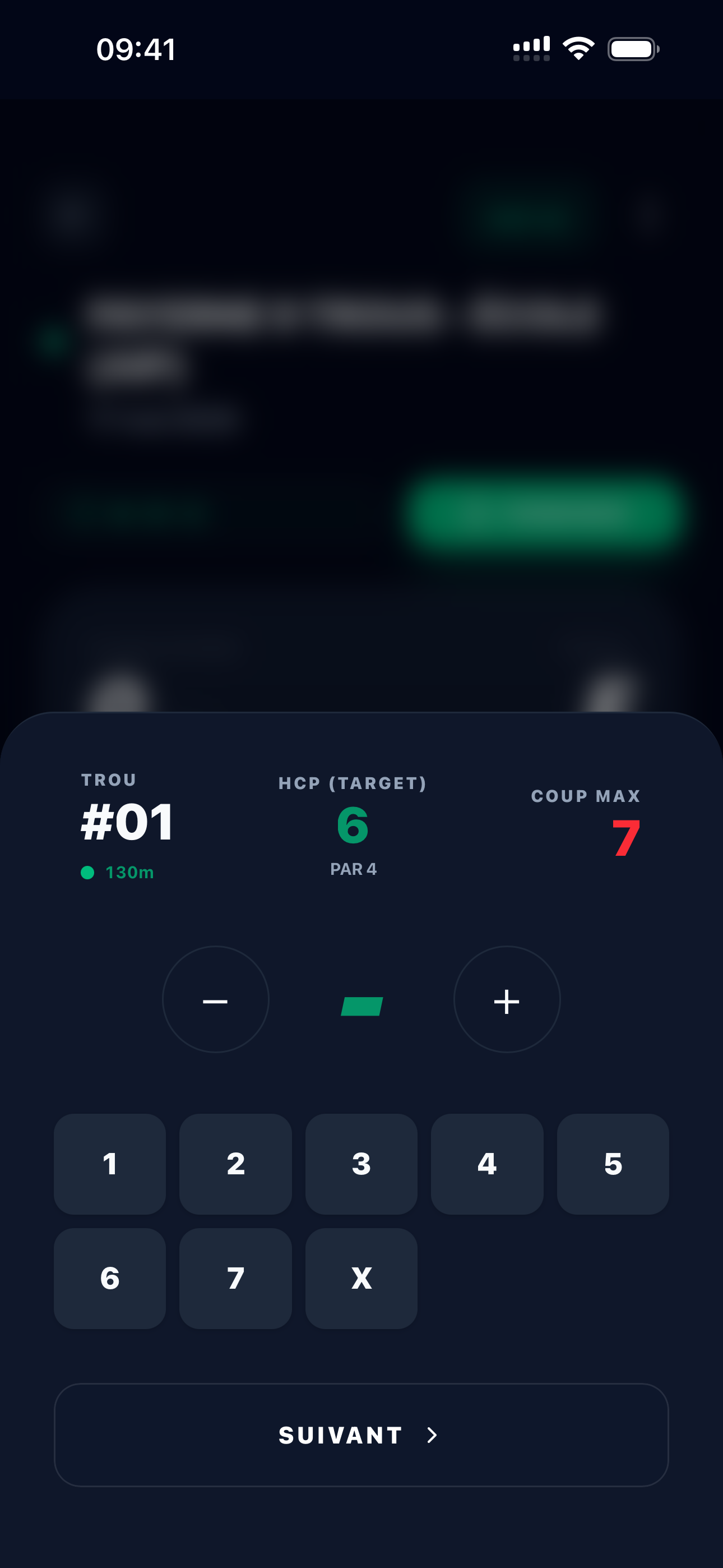 Saisie score